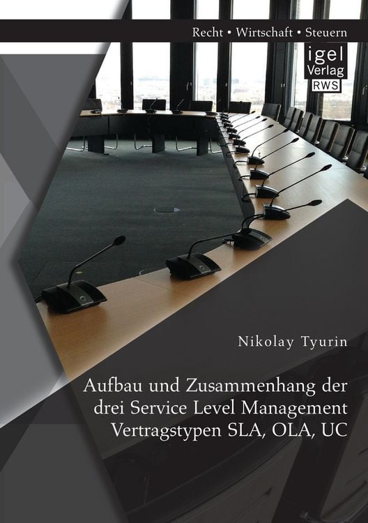 Produktbild: Aufbau und Zusammenhang der drei Service Level Management Vertragstypen SLA, OLA, UC