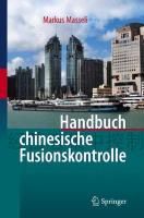 Produktbild: Handbuch chinesische Fusionskontrolle