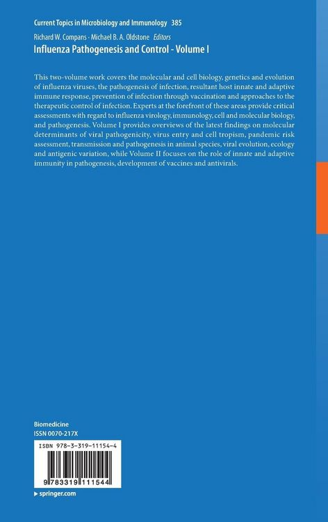 Produktbild: Influenza Pathogenesis and Control - Volume I