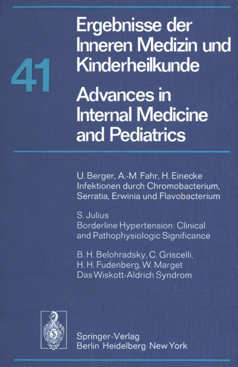 Produktbild: Ergebnisse der Inneren Medizin und Kinderheilkunde / Advances in Internal Medicine and Pediatrics
