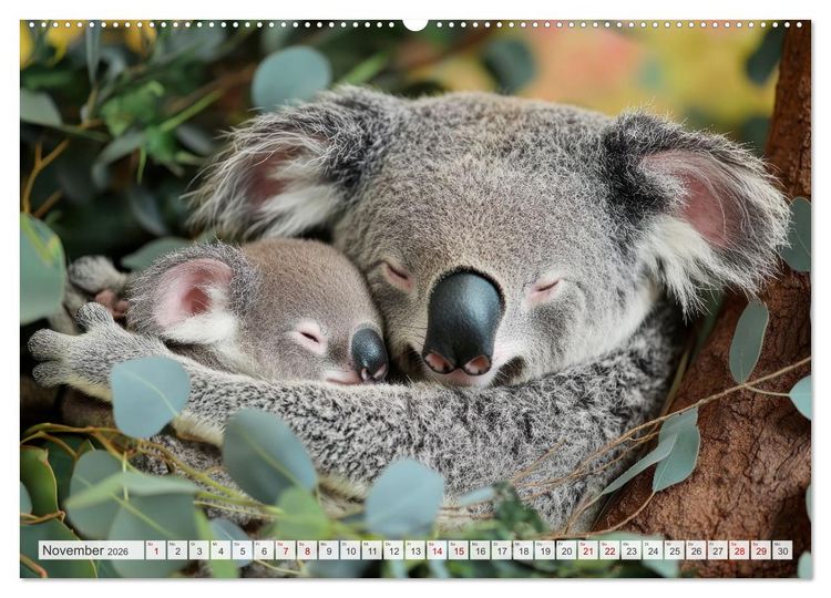 Produktbild: M&uuml;tterherzen im wilden Tierreich (hochwertiger Premium Wandkalender 2026 DIN A2 quer), Kunstdruck in Hochglanz