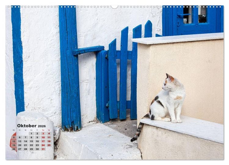 Produktbild: Griechenland - wo die G&ouml;tter zuhause sind (hochwertiger Premium Wandkalender 2026 DIN A2 quer), Kunstdruck in Hochglanz