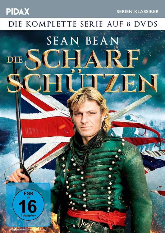 Produktbild: Die Scharfsch&uuml;tzen - Komplettbox (Sharpe) / Die komplette preisgekr&ouml;nte 16-teilige Abenteuerserie mit Sean Bean (Pidax Serien-Klassiker) [8 DVDs]