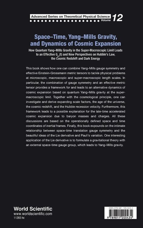 Produktbild: Space-Time, Yang-Mills Gravity & Dynamics Cosmic Expansion