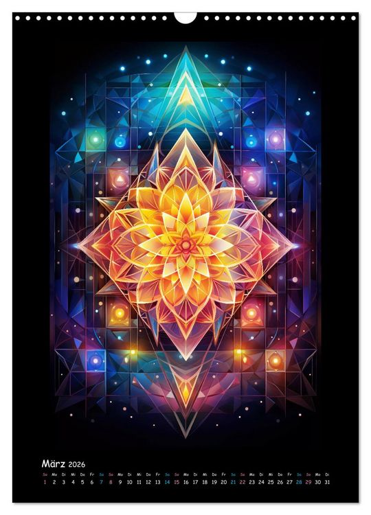 Produktbild: Fractale Mandalas (Wandkalender 2026 DIN A3 hoch), CALVENDO Monatskalender