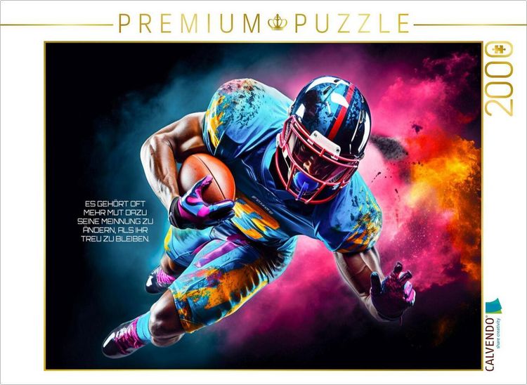 Produktbild: CALVENDO Puzzle Ein Motiv aus dem Kalender American Football und Motivation | 2000 Teile Lege-Gr&ouml;&szlig;e 90x67cm Foto-Puzzle f&uuml;r gl&uuml;ckliche Stunden