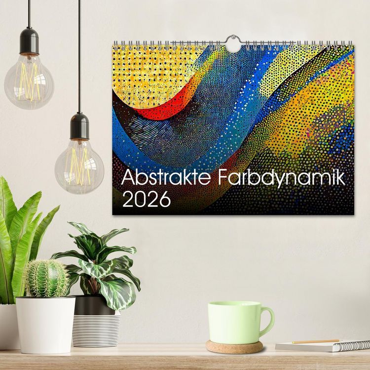 Produktbild: Abstrakte Farbdynamik (Wandkalender 2026 DIN A4 quer), CALVENDO Monatskalender