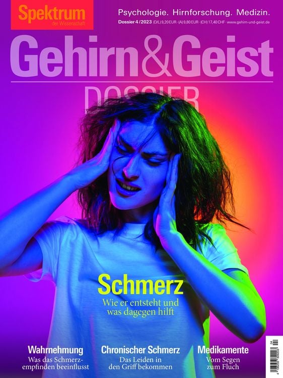 Bild vom Artikel Gehirn&Geist Dossier - Schmerz vom Autor Spektrum der Wissenschaft Verlagsgesellschaft
