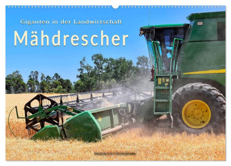 Produktbild: Giganten in der Landwirtschaft - M&auml;hdrescher (Wandkalender 2026 DIN A2 quer), CALVENDO Monatskalender