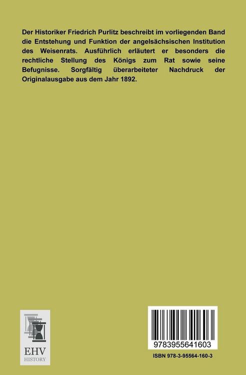 Produktbild: K&ouml;nig und Witenagemot bei den Angelsachsen