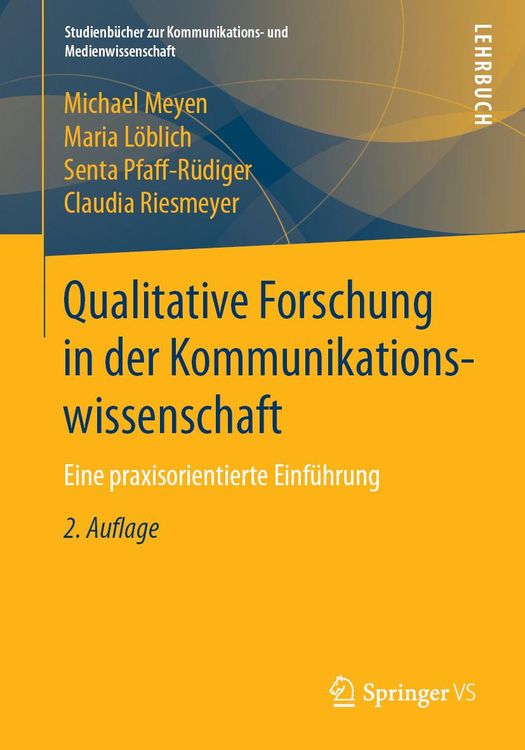 Bild vom Artikel Qualitative Forschung in der Kommunikationswissenschaft vom Autor Michael Meyen