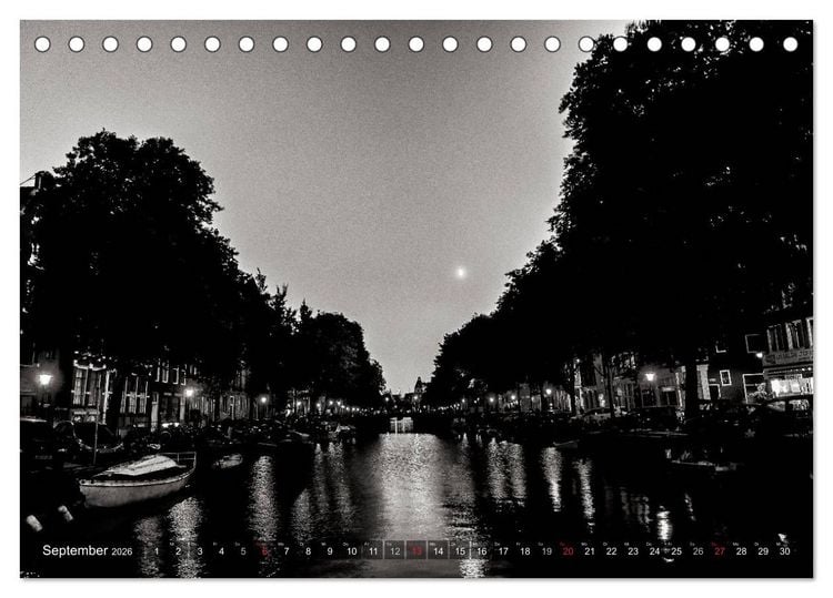 Produktbild: Ein Blick auf Amsterdam (Tischkalender 2026 DIN A5 quer), CALVENDO Monatskalender