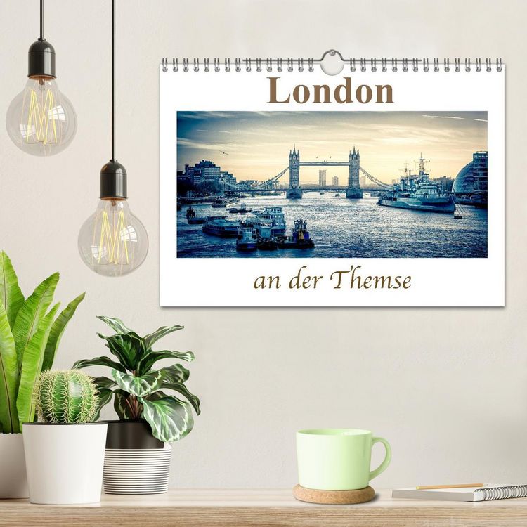 Produktbild: London an der Themse (Wandkalender 2026 DIN A4 quer), CALVENDO Monatskalender