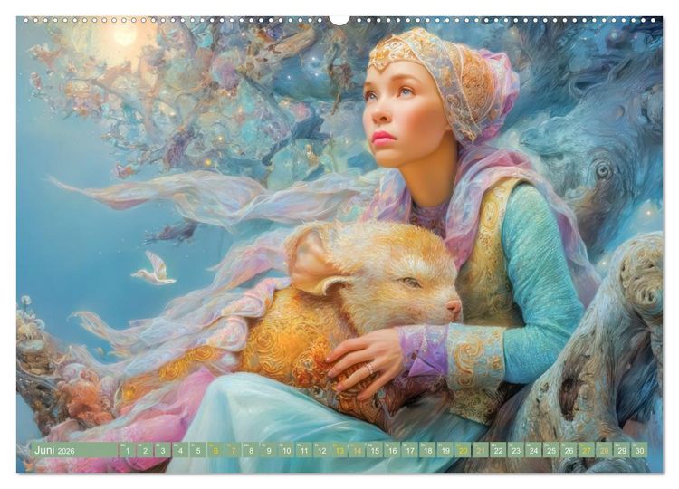 Produktbild: Imaginative Werke - Wunderbar m&auml;rchenhaft (hochwertiger Premium Wandkalender 2026 DIN A2 quer), Kunstdruck in Hochglanz