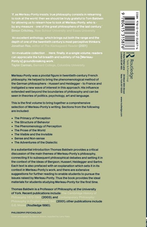 Produktbild: Maurice Merleau-Ponty
