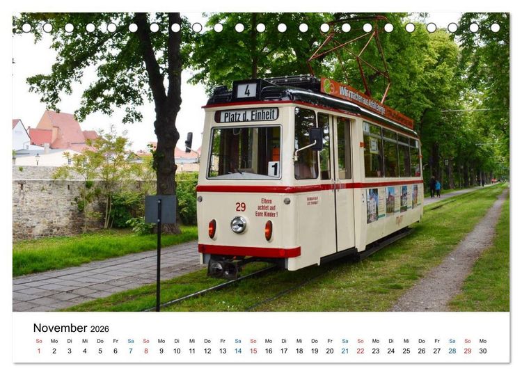 Produktbild: Naumburgs historische Stra&szlig;enbahn (Tischkalender 2026 DIN A5 quer), CALVENDO Monatskalender