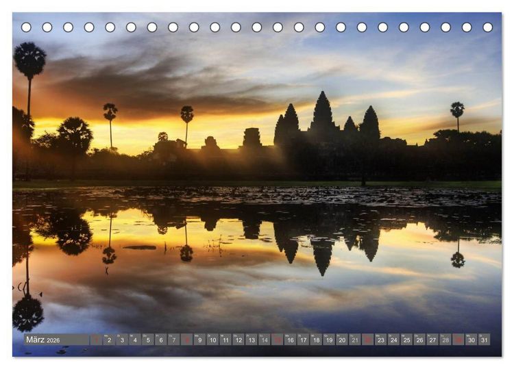 Produktbild: Kambodscha &bull; Angkor Wat (Tischkalender 2026 DIN A5 quer), CALVENDO Monatskalender