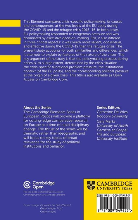 Produktbild: Crisis Policymaking in the EU