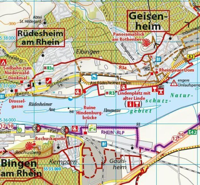 Produktbild: ADFC-Regionalkarte Rheinhessen, 1:50.000, mit Tagestourenvorschlägen, reiß- und wetterfest, E-Bike-geeignet, GPS-Tracks Download