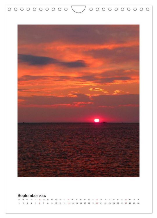 Produktbild: Borkum - Inseltr&auml;ume an der Nordsee (Wandkalender 2026 DIN A4 hoch), CALVENDO Monatskalender