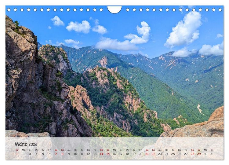 Produktbild: Zauberhaftes S&uuml;dkorea Landschaften, St&auml;dte und Kultur (Wandkalender 2026 DIN A4 quer), CALVENDO Monatskalender