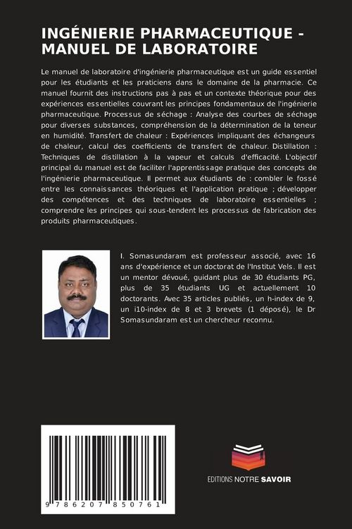 Produktbild: ING&Eacute;NIERIE PHARMACEUTIQUE - MANUEL DE LABORATOIRE