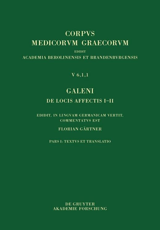 Produktbild: Galeni De locis affectis I-II