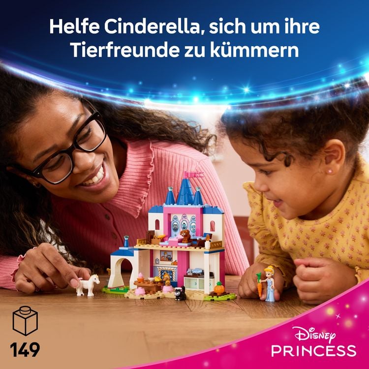 Produktbild: LEGO ǀ Disney Princess 43283 Cinderellas Tierpalast, Bauspielzeug f&uuml;r Kinder ab 4 Jahren
