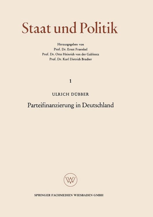 Produktbild: Parteifinanzierung in Deutschland
