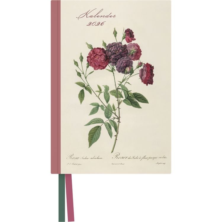 Produktbild: Redoutés Rosen Taschenkalender 2026 ‒ Terminplaner mit Wochenkalendarium ‒ Format 11,3 x 16,3 cm