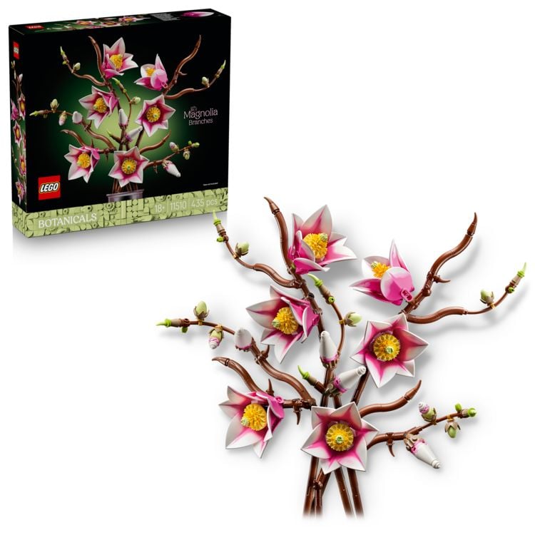 Produktbild: LEGO Botanicals 11510 Magnolienzweige, Deko Kunstpflanze zum Bauen
