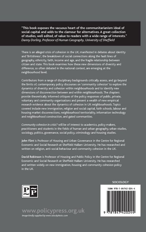 Produktbild: Community cohesion in crisis?