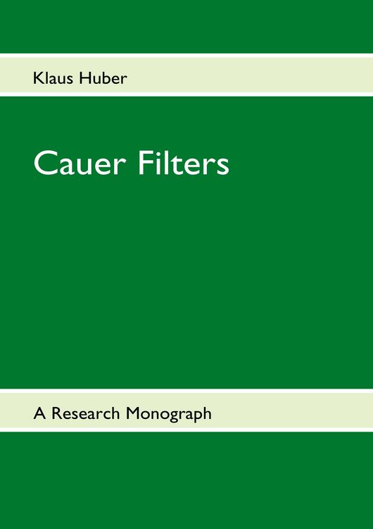 Produktbild: Cauer Filters