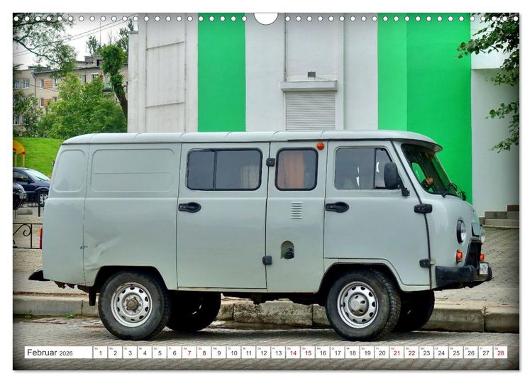 Produktbild: 60 Jahre Buchanka - Der Kult-Transporter der UdSSR UAZ-452 (Wandkalender 2026 DIN A3 quer), CALVENDO Monatskalender