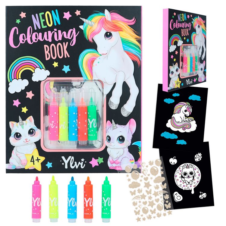 Produktbild: Ylvi Neon-Malbuch-Set
