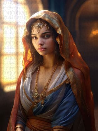 Produktbild: CALVENDO Puzzle Arabische Prinzessin | 1000 Teile Lege-Gr&ouml;&szlig;e 64x48cm Foto-Puzzle f&uuml;r gl&uuml;ckliche Stunden