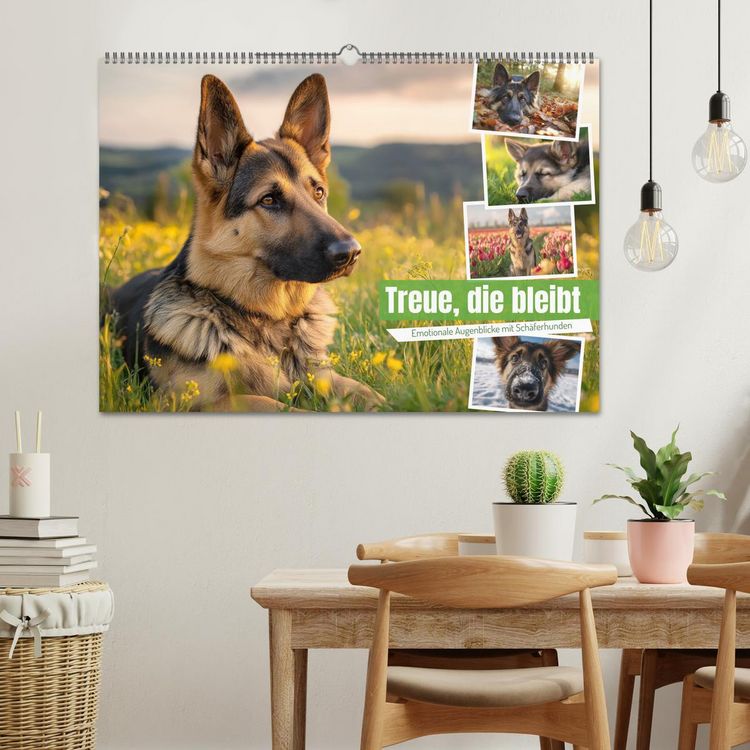 Produktbild: Treue, die bleibt. Emotionale Augenblicke mit Sch&auml;ferhunden. (Wandkalender 2027 DIN A2 quer), CALVENDO Monatskalender