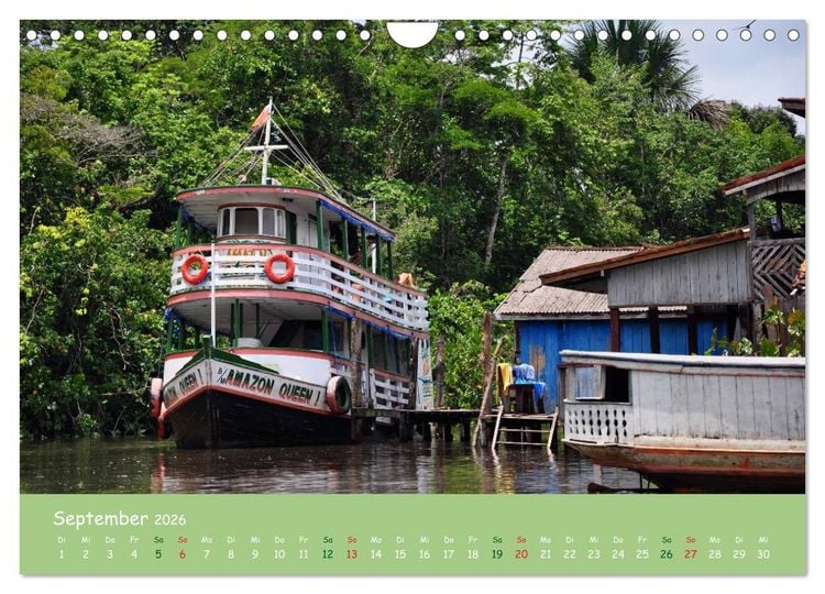 Produktbild: Am Amazonas (Wandkalender 2026 DIN A4 quer), CALVENDO Monatskalender