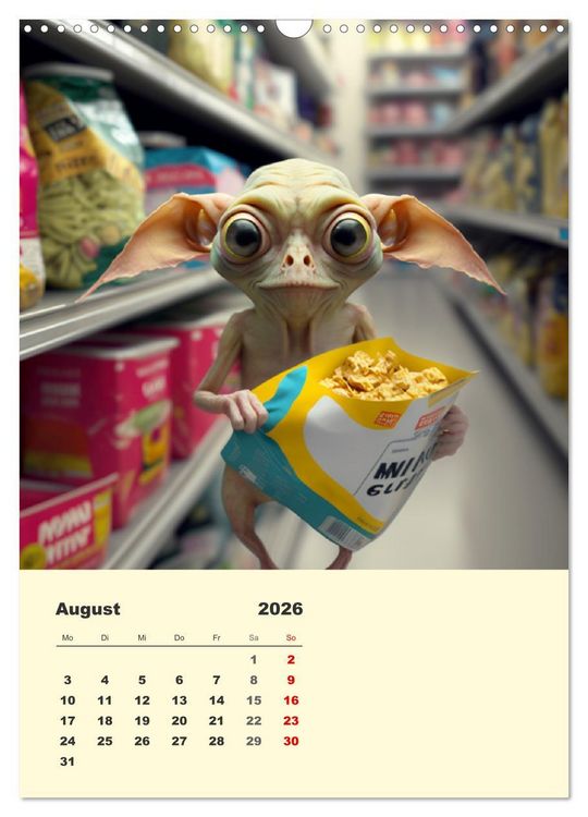 Produktbild: Kleine Gangster. Lustige Monster im Alltag (Wandkalender 2026 DIN A3 hoch), CALVENDO Monatskalender