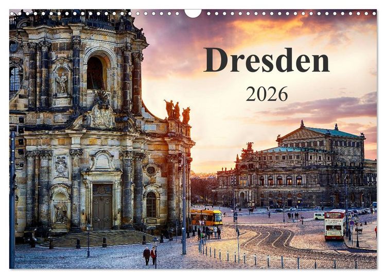 Produktbild: Dresden 2026 / Geburtstagskalender (Wandkalender 2026 DIN A3 quer), CALVENDO Monatskalender