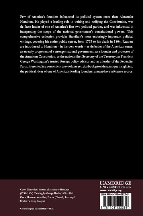 Produktbild: The Political Writings of Alexander Hamilton