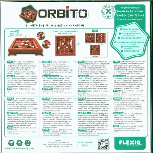 Produktbild: FLEXIQ &ndash; Orbito - Ziel des Spiels ist es, 4 Murmeln einer Farbe in einer horiz