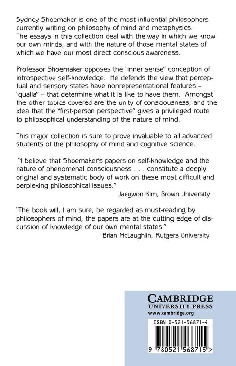 Produktbild: The First-Person Perspective and Other Essays