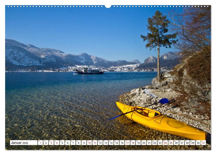 Produktbild: Kajaktour am Wolfgangsee (Wandkalender 2026 DIN A2 quer), CALVENDO Monatskalender
