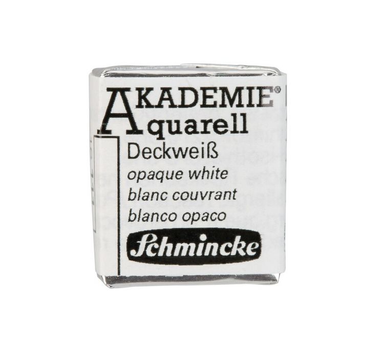 Produktbild: Schmincke Akademie Aquarell 1/2 N&auml;pfchen, Deckwei&szlig;