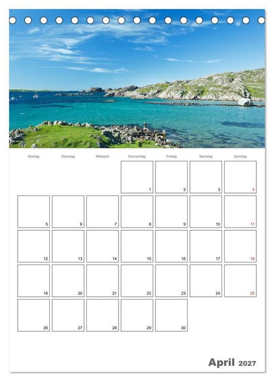 Produktbild: Schottland f&uuml;r Naturliebhaber (Tischkalender 2027 DIN A5 hoch), CALVENDO Monatskalender