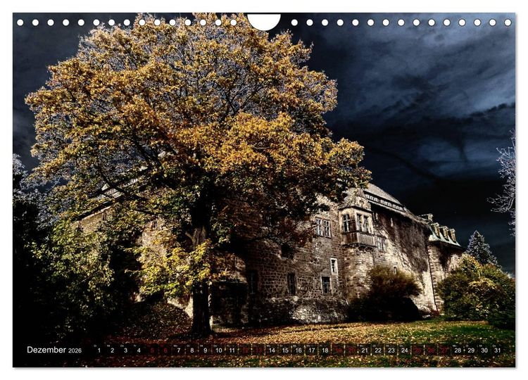 Produktbild: Burgen - Geheimnisvolles Mittelalter (Wandkalender 2026 DIN A4 quer), CALVENDO Monatskalender