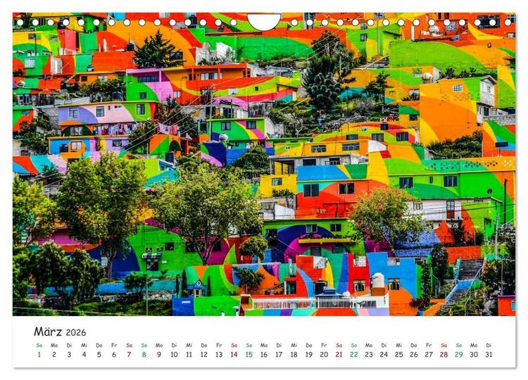 Produktbild: Mexico von oben (Wandkalender 2026 DIN A4 quer), CALVENDO Monatskalender