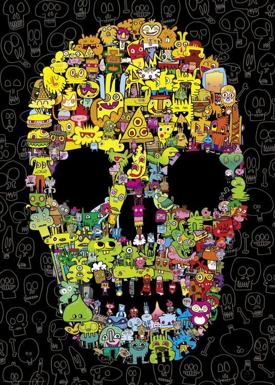 Produktbild: Doodle Skull Puzzle