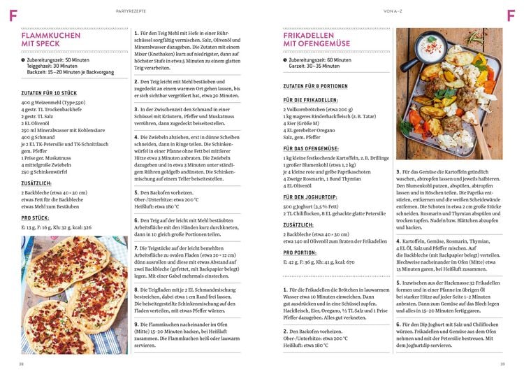 Produktbild: Partyrezepte von A&ndash;Z